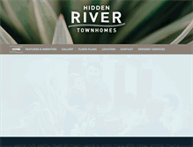 Tablet Screenshot of hiddenrivertownhomes.com